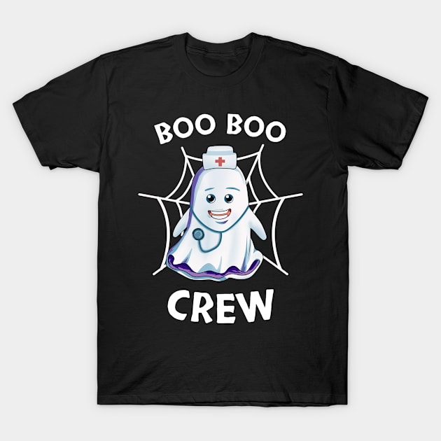 Boo Boo Crew Nurse Ghost Halloween T-Shirt by TheTeeBee